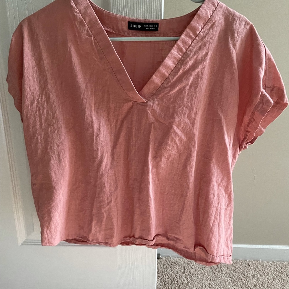Shein Size XL Blush Crop Top